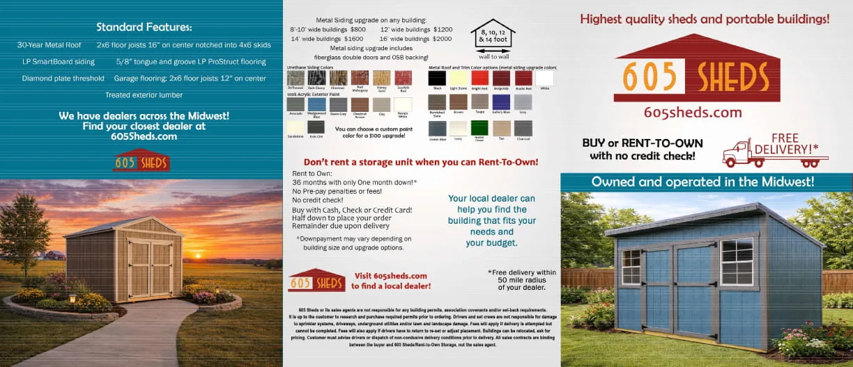2026 605 Sheds Backside Brochure 2026 605 Sheds Backside Brochure