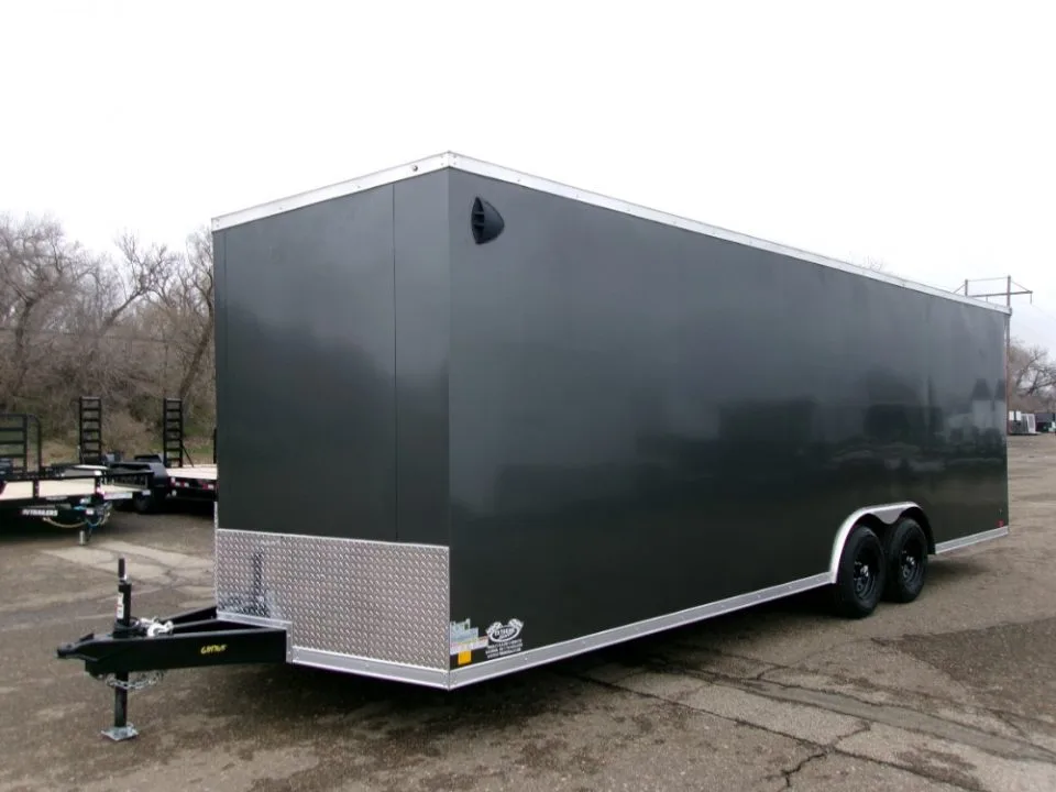2027 RC Trailers D8524TA3 8.5x24 enclosed car / racing trailer in charcoal